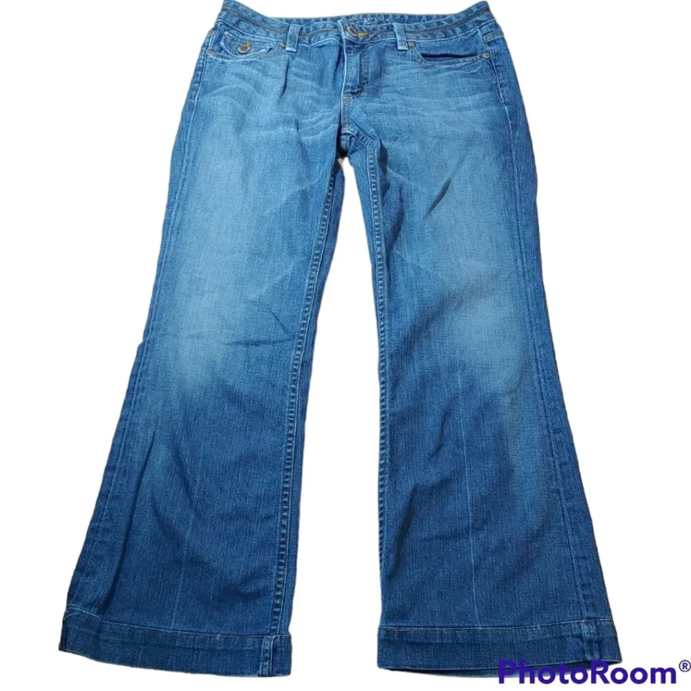 Banana Republic Y2k Low Rise Bootcut Jeans Blue Stretch Denim Woman Sz 6 32/29